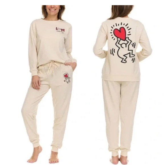 Keith Haring Love 2 Piece Sweat Set - Picture 1 of 13